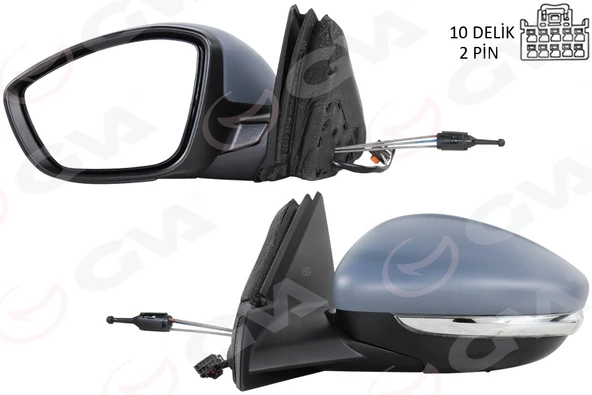 GVA 1090205 DIŞ DİKİZ AYNASI SOL MANUEL KATLANIR OPEL CORSA F 19> PEUGEOT P208 19> ELEKTRİKLİ-ASTARLI-ISITMALI 983597641T ürün görseli 1