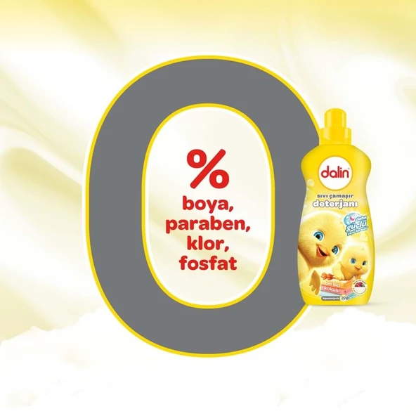 Dalin Çamaşır Deterjanı 1.5LT Bıcı Bıcı Kokulu (Hassas ve Hipoalerjenik Formül) (3 Lü Set) - 8