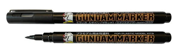 Mr.Hobby GM-20 Black (Brush Type), Gundam Marker Kalemi - Resim 2