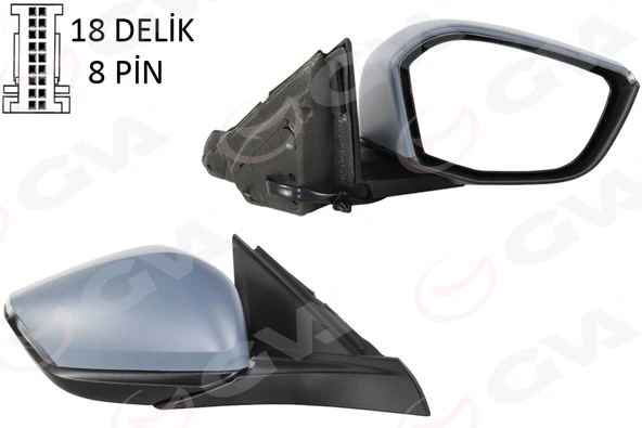 GVA 1090108 DIŞ DİKİZ AYNASI SAĞ OPEL ASTRA L 22> PEUGEOT P308 22> MANUEL KATLANIR 984605009V ürün görseli 1