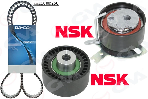 GVA 59T4328 TRİGER SETİ 116x25 C-MAX II 11> FOCUS III 11>17 -GALAXY III 11>17 2.0TDCI KUGA II 14>18 2.0TDCI- P307-308-407-508-607-807-EXPERT-C4-C5-C6-C8-JUMPY-SCUDO- 2.0 TDCI K025672XS DS7Q8A615AA-187 ürün görseli 1