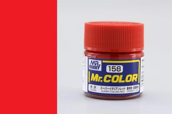 Mr.Hobby C-158 10 ml. Super Italian Red, Mr.Color Serisi Model Boyası ürün görseli