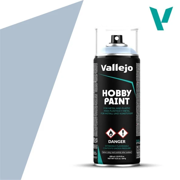 Vallejo 28020 400 ml. Wolf Grey, Sprey Model Boyası ürün görseli