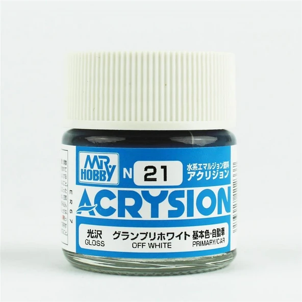 Mr.Hobby N-021 10 ml. Off White, Acrysion Serisi Model Boyası ürün görseli