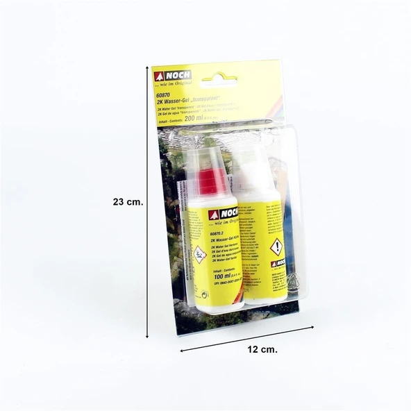 Noch 60870 200 ml. Çift Bileşenli, Şeffaf, Durgun Su Yapma Jeli - Resim 5