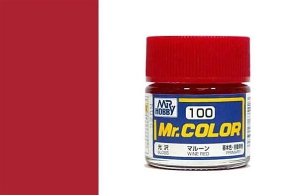 Mr.Hobby C-100 10 ml. Wine Red, Mr.Color Serisi Model Boyası ürün görseli 1