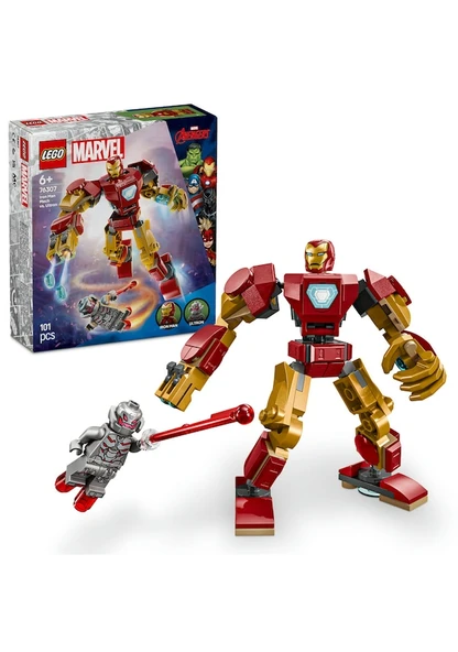 Lego Marvel Iron Man Robot'u Ultron!a Karşı 76307 Lisanslı Ürün ürün görseli