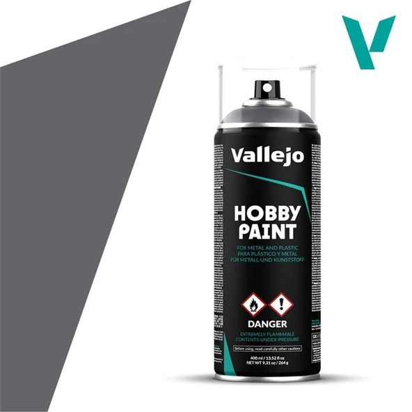 Vallejo 28031 400 ml. Gunmetal, Sprey Model Boyası ürün görseli