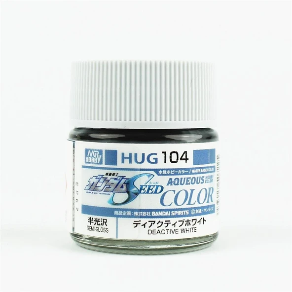 Mr.Hobby HUG-104 10 ml. Deactive White, Aqueous Gundam Serisi Model Boyası ürün görseli