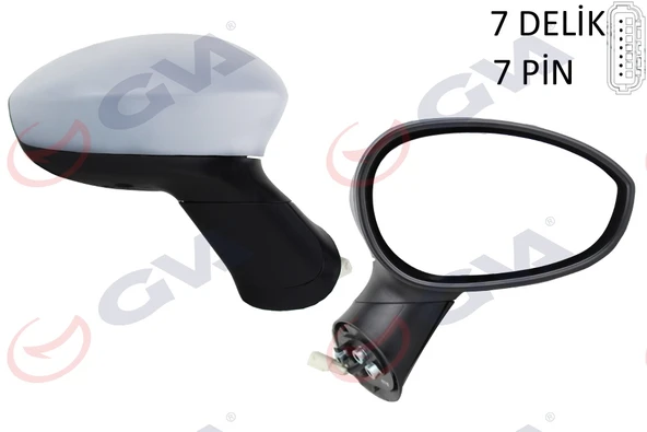 GVA 1028241 DIŞ DİKİZ AYNASI SAĞ GRANDE PUNTO 06>LINEA 07> ELEKTRİKLİ ISITMALI ASTARLI KONVEKS 7 FİŞ VM-6156EHPSR 735410639-735413381-735410430 ürün görseli 1