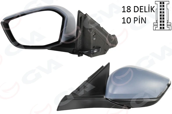 GVA 1043321 DIŞ DİKİZ AYNASI SOL OPEL ASTRA L 22> PEUGEOT P308 21> KATLANIR ASTARLI 984605279V ürün görseli 1