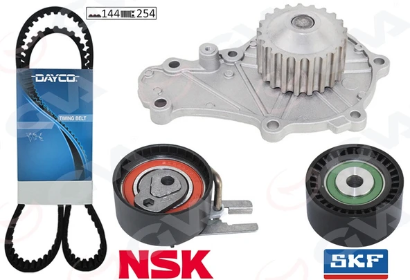GVA 59WPK4312D EKSANTRİK GERGİ KİTİ DEVİRDAİM 144 DİŞ EURO4 P206-P307-C1-C2-C3-BIPPER -NEMO-XSARA 1.4 HDİ FIEST A FUSION 02>08 1.4 TDCI 2S6Q8A615AB-2S6Q8591BA 2S6Q8B596AB-1609524980-0831.T3 ürün görseli 1
