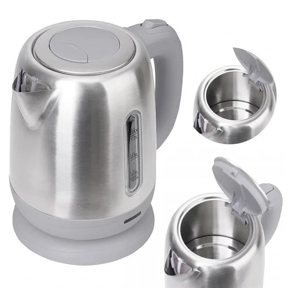 Crown Crw-7211 1800w 1.8 Litre Lüks Çelik Su Isıtıcı Kettle İnox