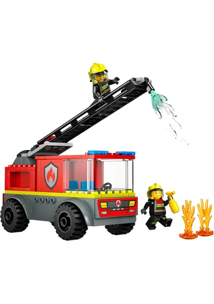Lego City Merdivenli İtfaiye Kamyonu 60463 Lisanslı Ürün - Resim 8