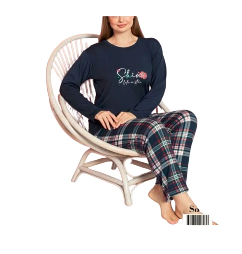 Tekten 3680 Soft Penye Battal Kadın Pijama Takımı ürün görseli