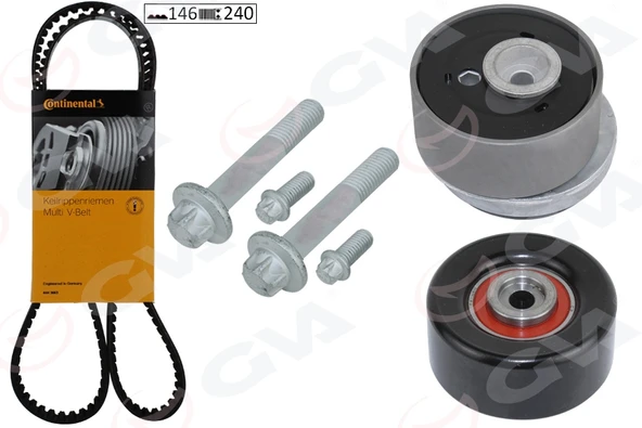 GVA 59T9007C EKSANTRİK GERGİ KİTİ 146x240 ASTRA H-J-INSIGNIA-VECTRA C-CRUZE 1.6-1.8 Z16XEP-XER-A16LET-XER-B16XER 1606314-1606355-95516739-95516740 ürün görseli 1