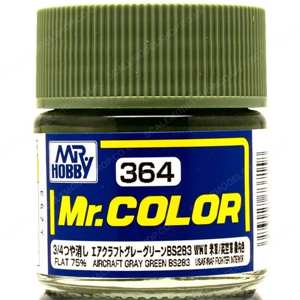 Mr.Hobby C-364 10 ml. Aircraft Gray Green BS283, Mr.Color Serisi Model Boyası ürün görseli