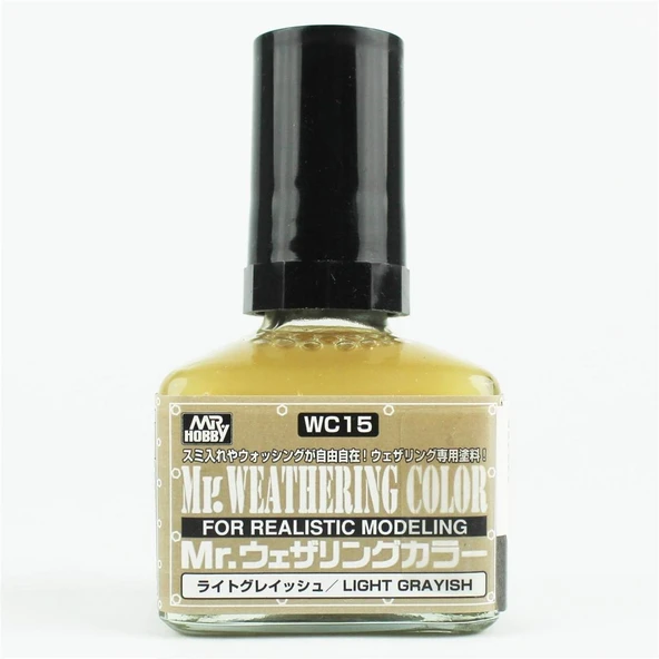 Mr.Hobby WC-15 40 ml. Filter Liquid Light Grayish, Eskitme Model Boyası ürün görseli 1