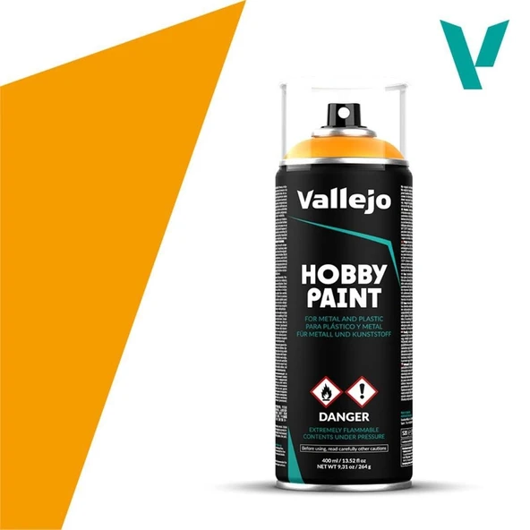 Vallejo 28018 400 ml. Sun Yellow, Sprey Model Boyası ürün görseli