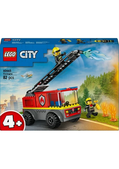Lego City Merdivenli İtfaiye Kamyonu 60463 Lisanslı Ürün - Resim 9