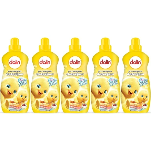Dalin Çamaşır Deterjanı 1.5LT Bıcı Bıcı Kokulu (Hassas ve Hipoalerjenik Formül) (5 Li Set) ürün görseli