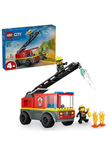 Lego City Merdivenli İtfaiye Kamyonu 60463 Lisanslı Ürün ürün görseli 1