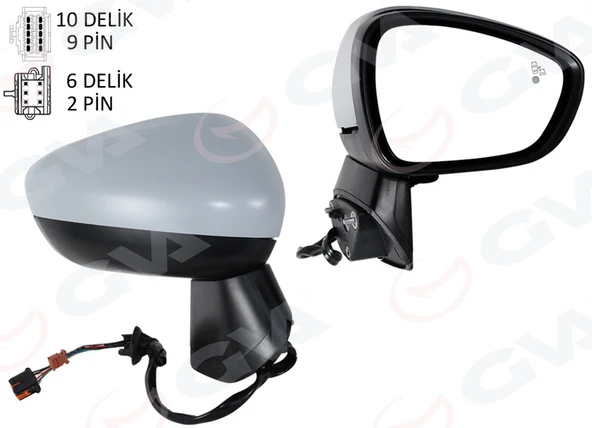 GVA 1090220 DIŞ DİKİZ AYNASI KOMPLE SAĞ OPEL CROSSLAND 17> ELEKTRİKLİ KATLANIR 13485138-39111503-13466845-39111499 ürün görseli 1