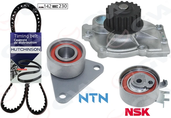 GVA 59WPK1810H DEVİRDAİMLİ EKSANTRİK GERGİ KİTİ 142x230 LAGUNA 2.0 16V 95-01 -SAFRANE II 2.0 96-00 -VOLVO S40 99-04 7438610040-7701471520-8610040 ürün görseli 1