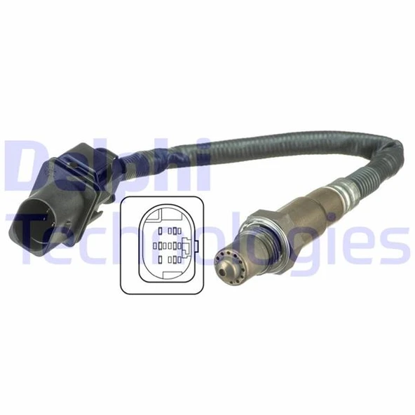 DELPHI ES20540-12B1 OKSİJEN SENSÖRÜ P207-P308-P508-P2008-P3008-C3-C4-C5-PARTNER-BERLINGO-DS3-DS4- 1.4-1.6 VTİ MİNİ R55 R56 R57 1618.LL-1618.V0-1918.LL-11787590713 ürün görseli 1