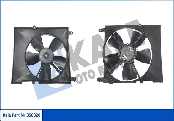 KALE 356820 FAN GRUBU CHEVROLET AVEO-KALOS-DAEWOO KALOS 1.4 02 > 300W 12V DAVLUMBAZLI 95536522-96536666 93740541-93740673-93742289-93742491 ürün görseli 1