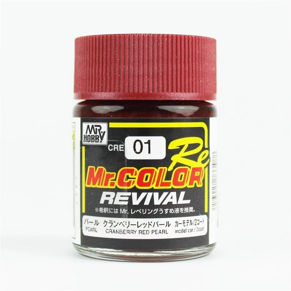 Mr.Hobby CRE-01 10 ml. Cranberry Red Pearl, Revival Serisi Model Boyası ürün görseli