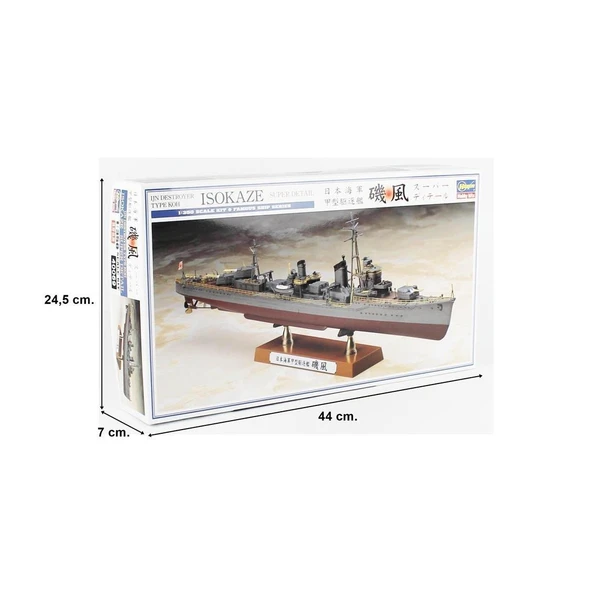 Hasegawa  40069 1/350 Ölçek, Type Koh IJN Isokaze Destroyer, Plastik Model Kiti - Resim 5