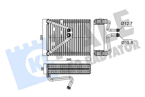 KALE 349990 EVAPORATOR DOBLO 1.2-PUNTO 46722960-46770820 ürün görseli