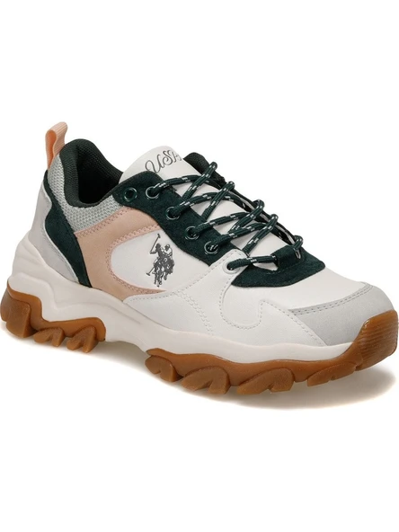 Us Polo Assn Tracky Beyaz-Yeşil Kadın Sneaker ürün görseli