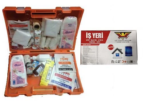 AUTO TSIY071 PLS. İŞYERİ İLKYARDIM SETİ ULTRA LUX DUVAR APARATLI - İŞ GÜVENLİĞİNE UYGUN HIRDAVAT GZD111113 ürün görseli 1