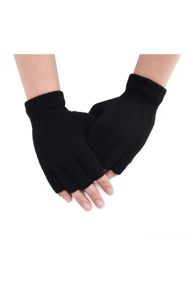 Tiriko Kadın Kesik Eldiven Siyah - 4