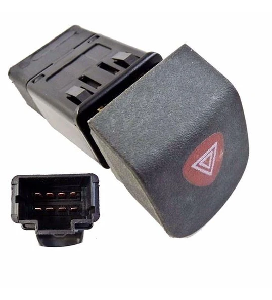 ZENON RN7561 DÖRTLÜ FLAŞÖR ANAHTARI RENAULT KANGOO 01> 7700308821-8200090307-8200523539 ürün görseli