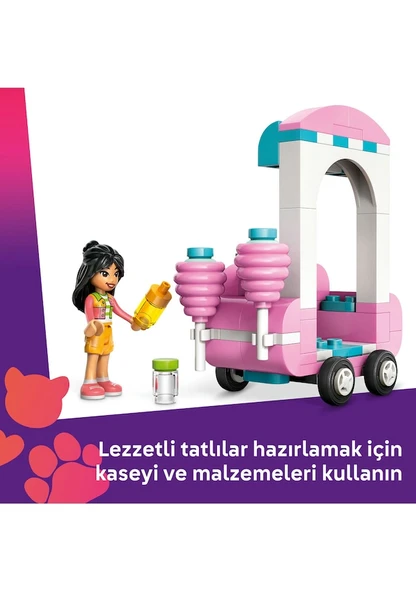 Lego Friends Pamuk Şeker Standı ve Scooter 42643 Lisanslı Ürün - Resim 3