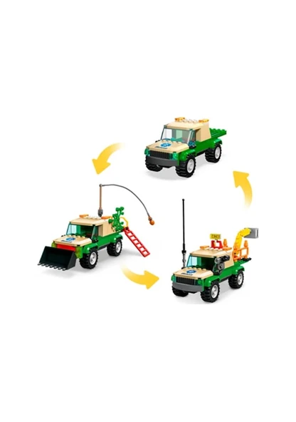 Lego City Vahşi Hayvan Kurtarma Görevleri 60353 Lisanslı Ürün - Resim 5