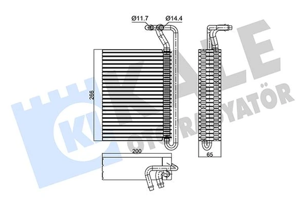 KALE 350115 EVAPORATOR BMW E46 E83 64119135744 ürün görseli 1