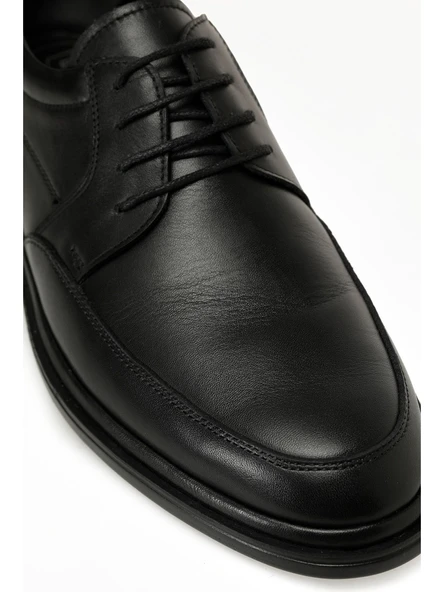 Polaris 109002 Siyah Hakiki Deri Erkek Ayakkabı - Resim 7