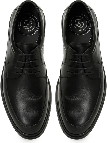 Polaris 109002 Siyah Hakiki Deri Erkek Ayakkabı - Resim 4