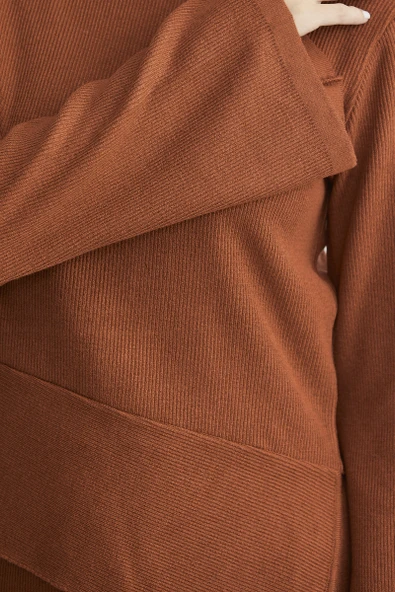 İkili Pantolon Kazak Triko Takım - Kiremit - 6