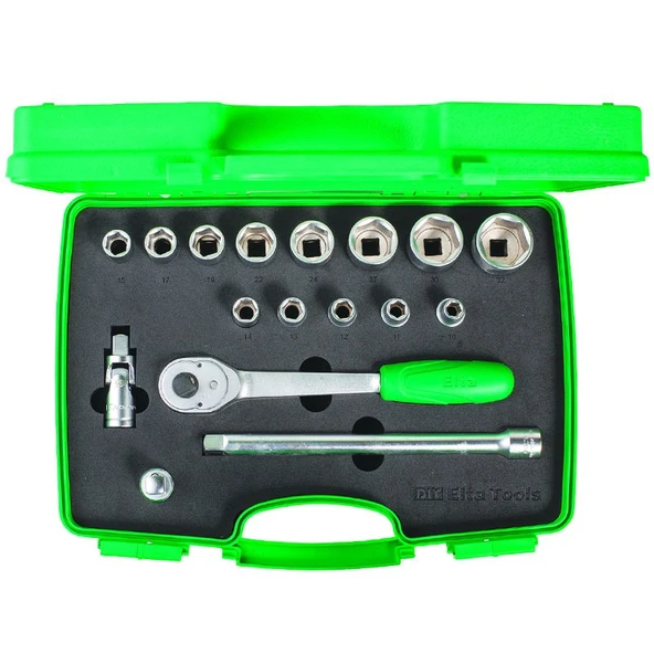 Elta 1/2 Altı Köşe Lokma Anahtar Takımı (17 Parça) ürün görseli