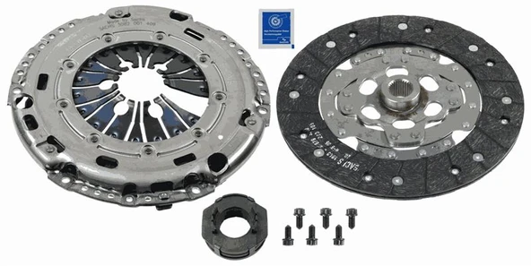 SACHS 3000970036 970001 DEBRİYAJ SETİ CADDY III-GOLF V-VI-JETTA III-A3-LEON1.6TDI-1.9TDI09> BKC.BLS.BLS/F.BXE-CAYC 03G141015AA-03G141015K-03G141016 ürün görseli 1