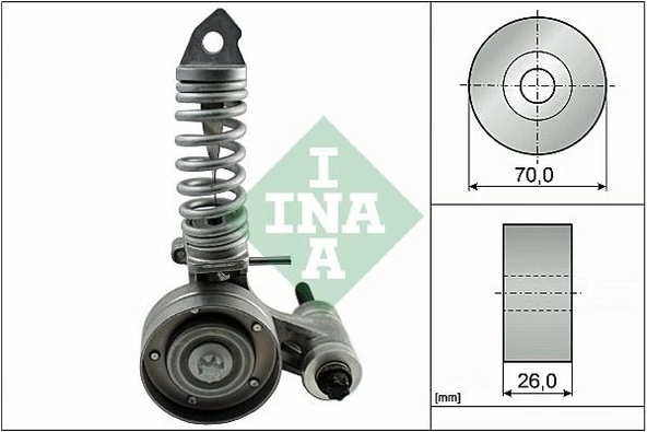 INA 533008530 ALTERNATÖR GERGİ RULMANI KÜTÜKLÜ ASTRA F-G-H-J 1.0-1.2-1.4CORSA B-C-D 1.0-1.2-1.4-COMBO 1.4-MERIVA 1340550-1340551-55352021-6340553 ürün görseli 1