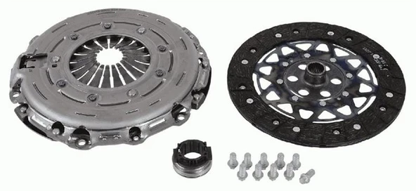 SACHS 3000970147 DEBRİYAJ SETİ MİNİ R56 COOPER S D 2010-2013 R57 10 > R59 12 > R60 COUNTRYMAN 2010-2016 R61 12 > SACHS 3000950655 DEGİŞENİ 21208606067-21202349037-21217603025 ürün görseli 1