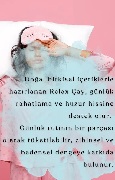 Relax Bitkisel Karışımlı Çay – 140 gr | Toz Form | Doğal Rahatlatıcı Bitki Karışımı - 2