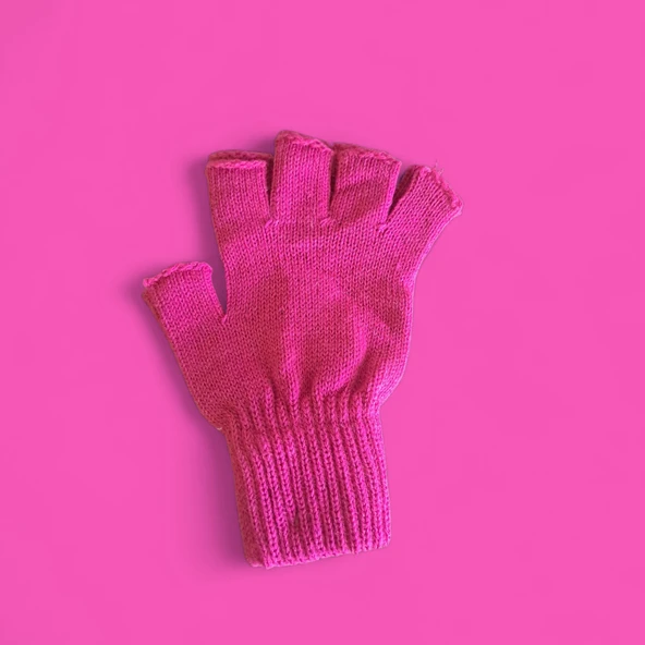Tiriko Kadın Kesik Eldiven Fuşya - 5