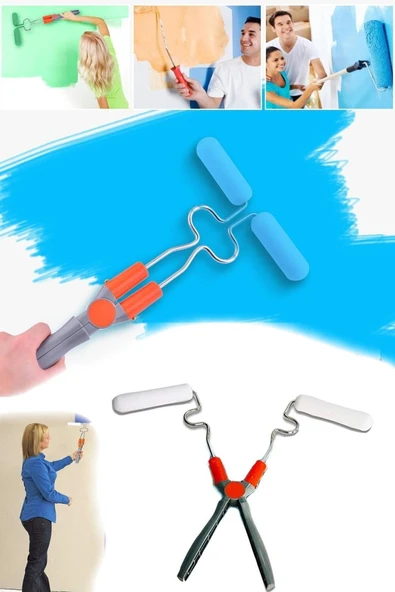 NACTUMU Boyama Rulosu, Nano Süngerle Hem Düz Hem Köşe Yüzeyler İçin Damlatmaz